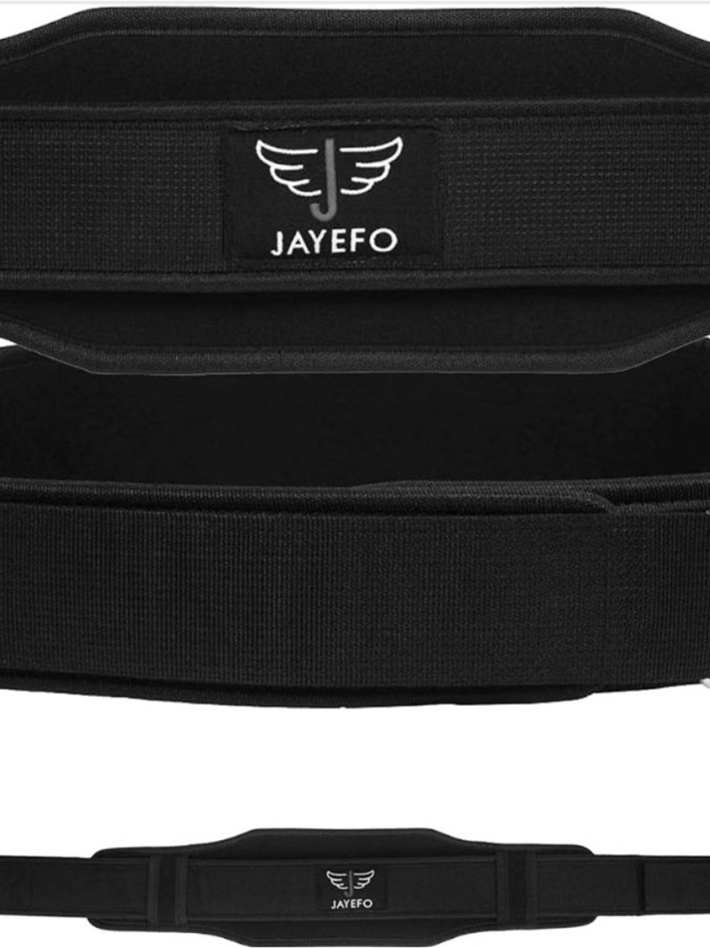 Black Unisex Weightlifting Belt - Supportive Gym Belt